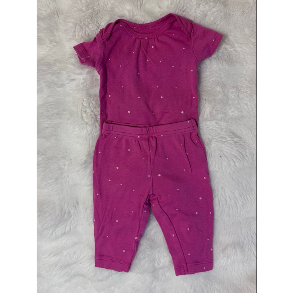 Carter’s Just One You Pink Polka Dot Bodysuit & Pants Set Size 3M - Picture 3 of 4